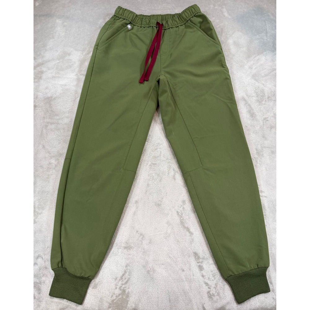 FIGS Mens Tansen Scrub Pants Technical Collection Joggers Olive Green XS/S Short